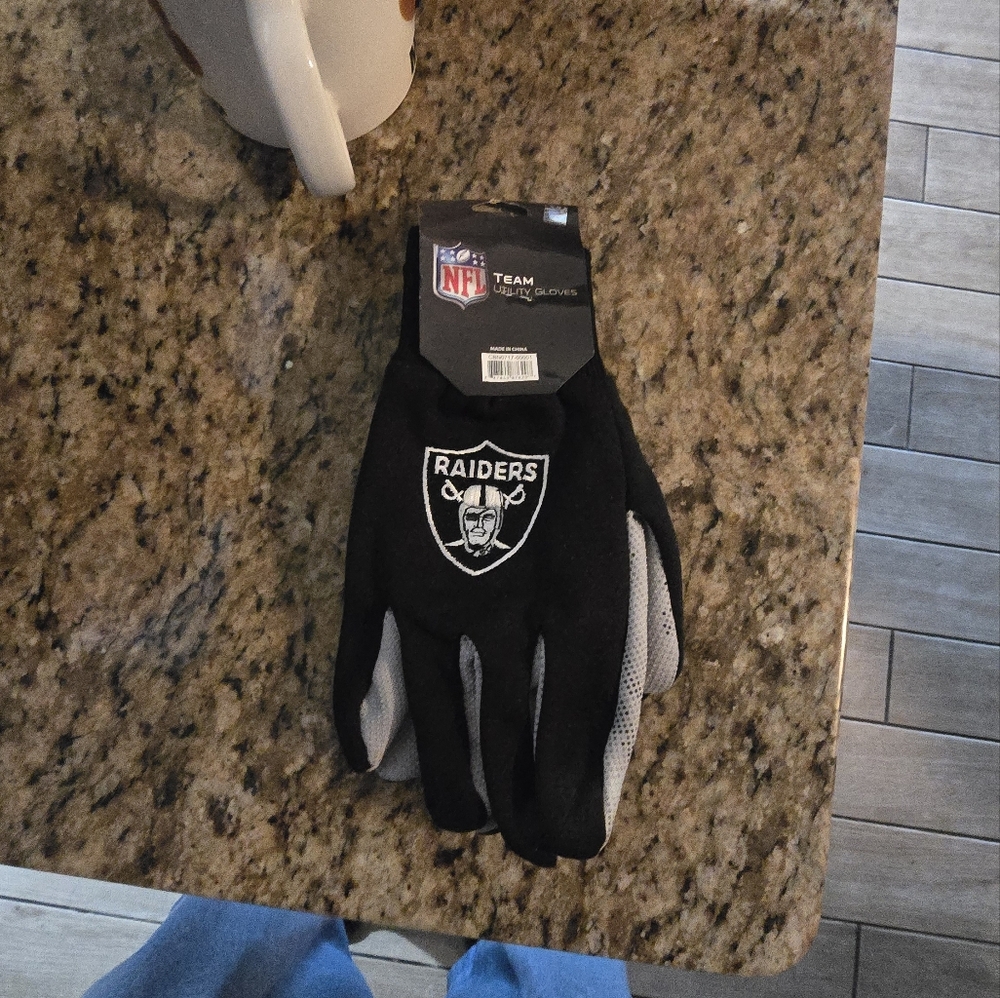 Nfl raiders glove brand new